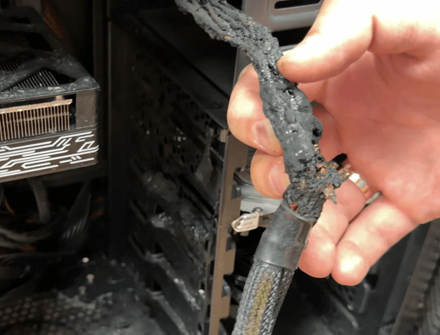 RTX 5070 sisteminde yanlış güç kablosu kullanımı erimeye yol açtı