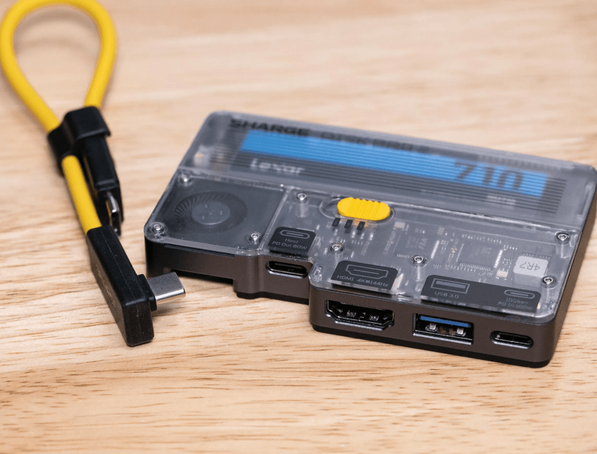 Sharge Disk Pro 2 tanıtıldı: SSD kutusu, USB-C hub ve HDMI bağlantı istasyonu tek cihazda birleşti