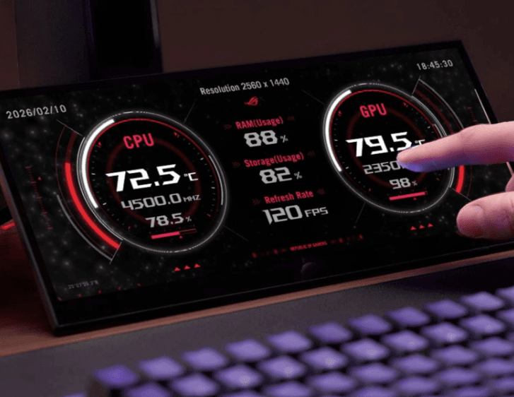 ASUS ROG Strix XG129C, ultra geniş dokunmatik ekranıyla satışa çıktı