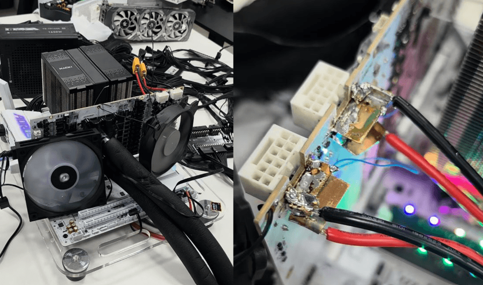 TecLab, RTX 5090’ın güç kablolarını doğrudan PCB’ye lehimledi