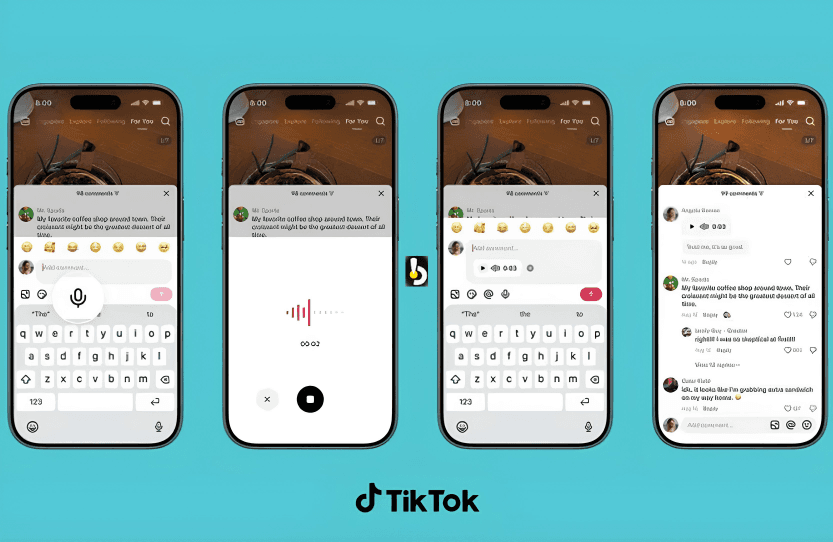 TikTok artık yoruma ses ve dokuz fotoğraf eklemeye izin veriyor!