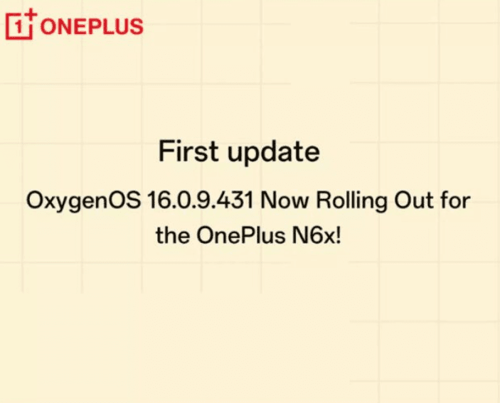 OnePlus Nord N6x 5G’nin ilk güncellemesi yayımlandı