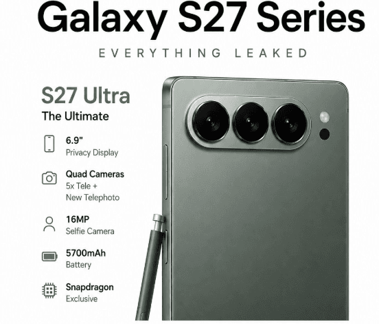 Samsung Galaxy S27 serisinde kamera tasarımı baştan değişebilir