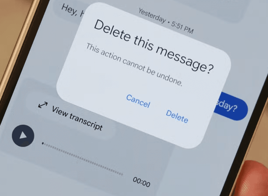 Google Mesajlar'da silme düğmesi sonunda beklenen işlevi kazandı