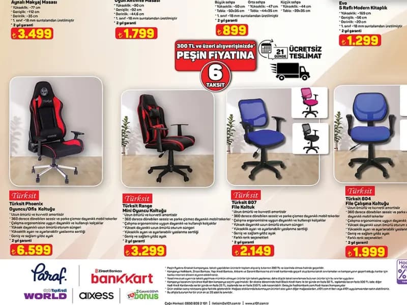 A101 marketler oyuncu koltukları satacak
