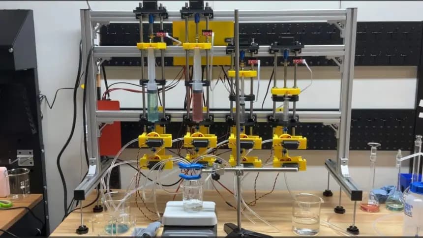 3D Yazıcıyla Üretilen Şırıngalı Laboratuvar Robotu Bilimsel Deneyimleri Kolaylaştırıyor
