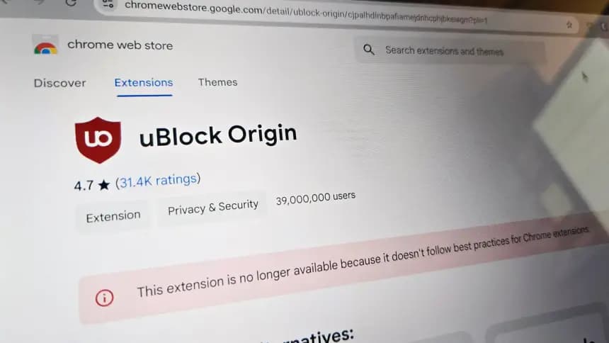 Chrome uBlock Origin'i devre dışı bıraktı! uBlock Origin nasıl yeniden aktif edilir?