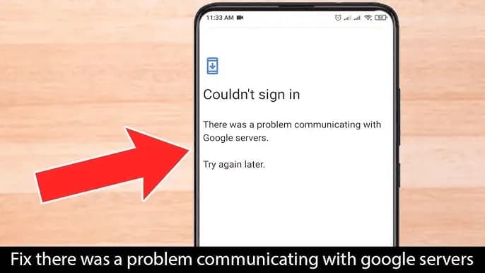 Google Sunucularıyla İletişim Kurulurken Bir Sorun Oluştu