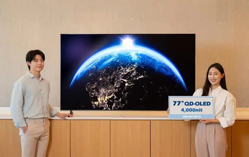 Samsung, 4000 nit Parlaklık Sunan Yeni QD-OLED Panelini Tanıttı
