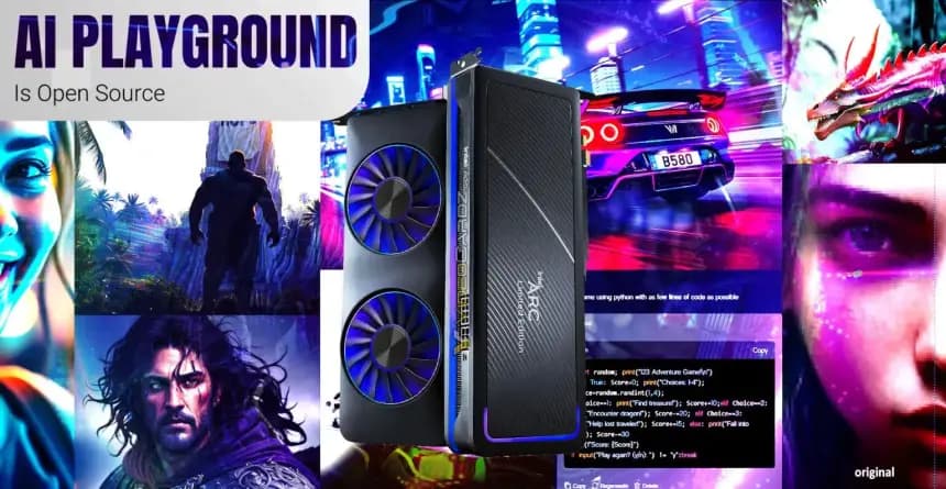 Intel’den Yapay Zekâya Açık Kaynak Katkısı: AI Playground Yazılımı Yayınlandı
