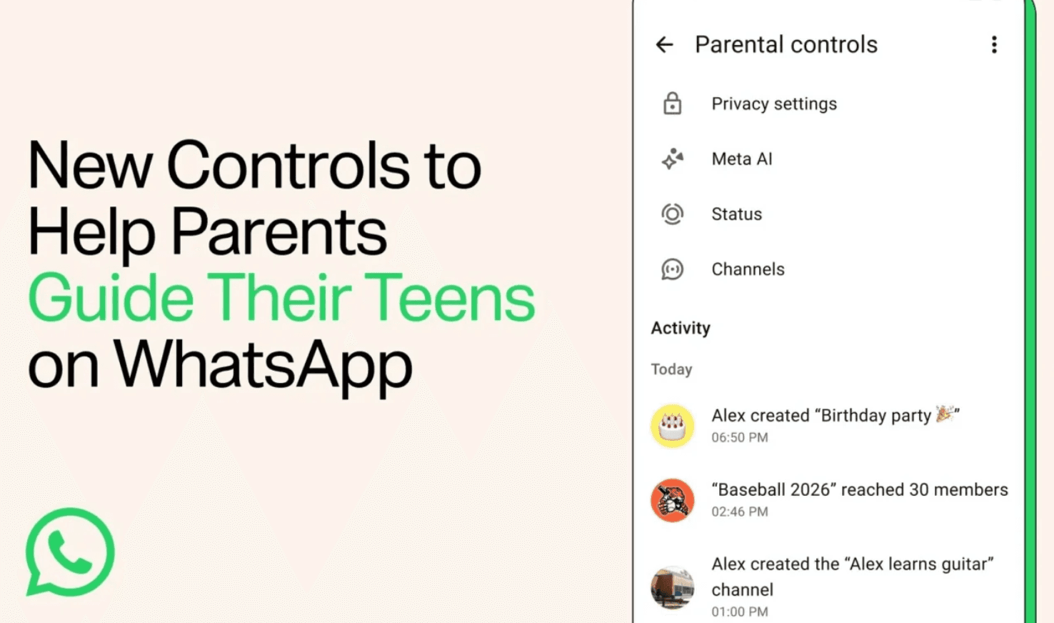 WhatsApp, ebeveyne grup ve kanal hareketini açıyor