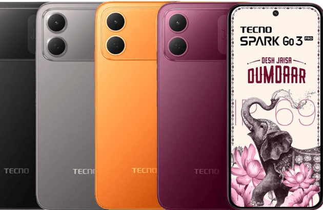 TECNO SPARK Go 3 Pro, IP69 koruması ve 120Hz ekranıyla tanıtıldı