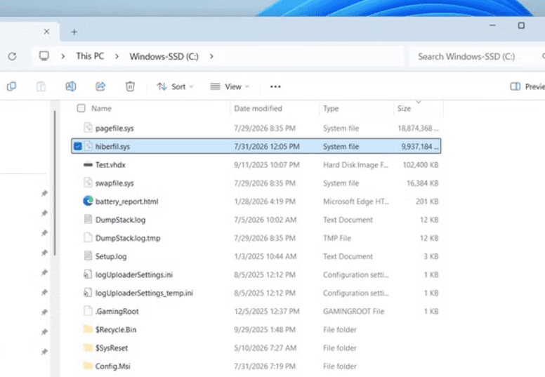 Windows'ta bu özelliği kapatarak 10 GB depolama alanı kazandım