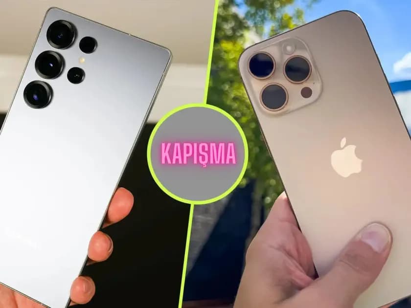 Samsung Galaxy s25 Edge ve iPhone 15 pro karşı karşıya