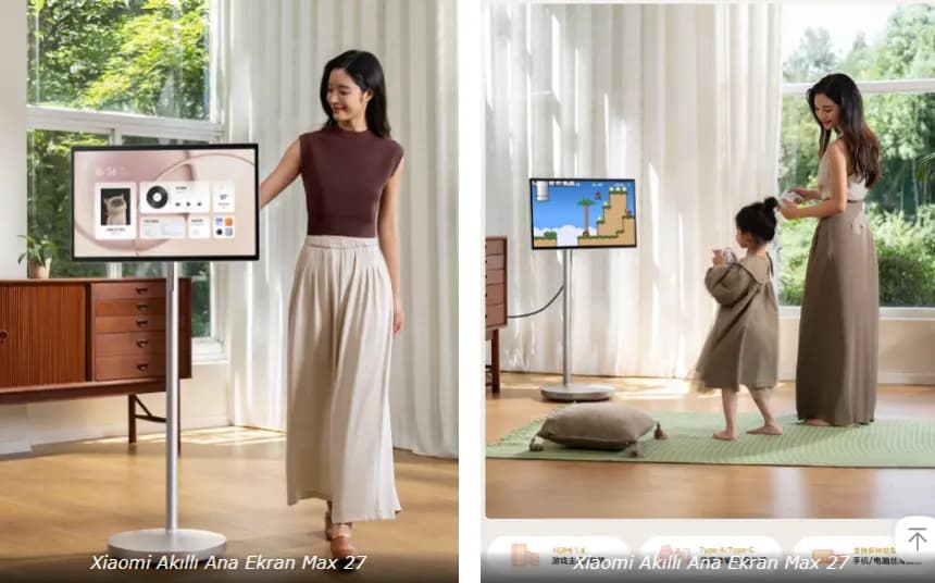 555 dolara 27 inçlik akıllı ev merkezi: Xiaomi Smart Home Screen Max 27