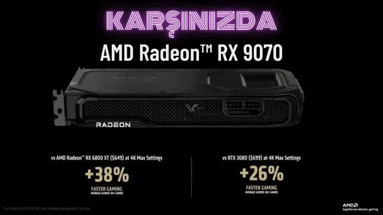 AMD RX 9070 ve RX 9070 XT: RDNA 4 İle Gelen Performans ve Rekabetçi Fiyat