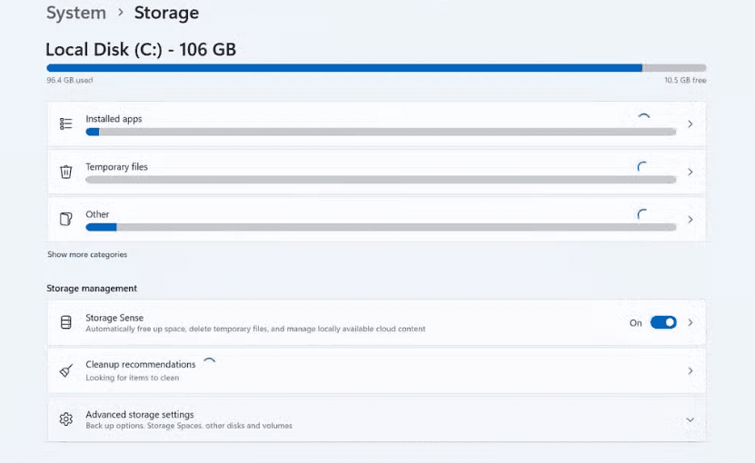 NVMe aşınma ölçeri Windows Ayarlar’da gizli duruyor