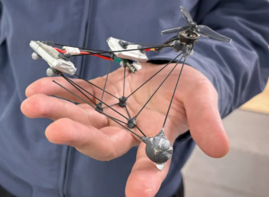 Bu dönen drone, görsel bir yanılsamayla göz önünde saklanıyor