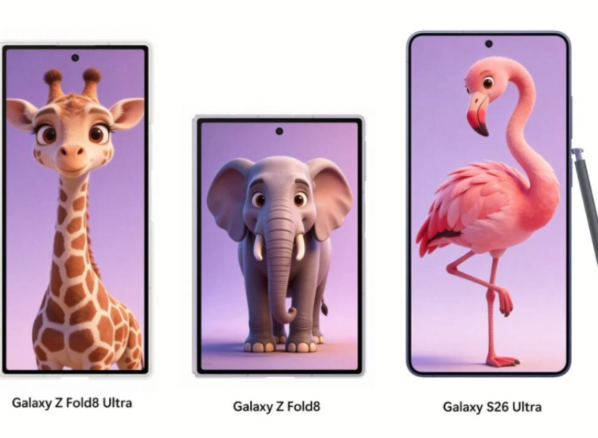Galaxy Z Fold 8, Fold 8 Ultra ve Galaxy S26 Ultra yan yana görüntülendi: Boyut farkı dikkat çekiyor
