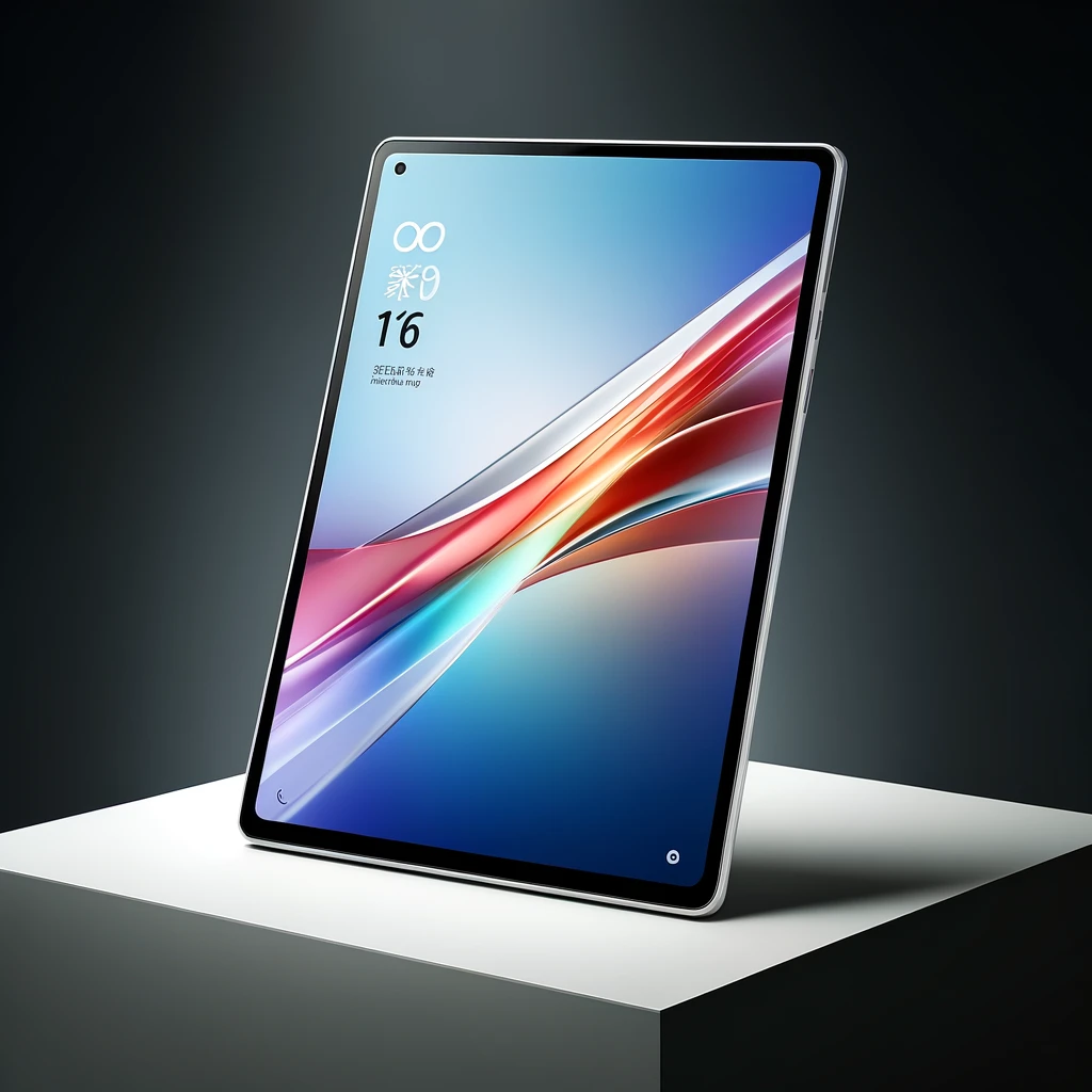 DALL·E-2024-04-17-11.19.12-A-modern-and-elegant-depiction-of-the-Oppo-One-Plus-Pad-2-showcasing-the-tablet-in-a-minimalist-setting.-The-image-should-highlight-the-tablets-slee