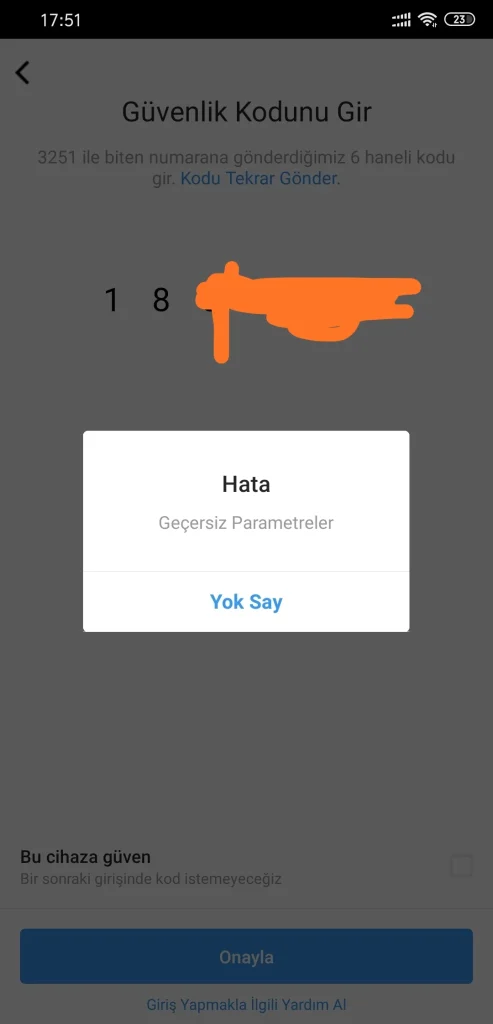 Instagram Geçersiz Parametre Nasıl Düzeltilir?