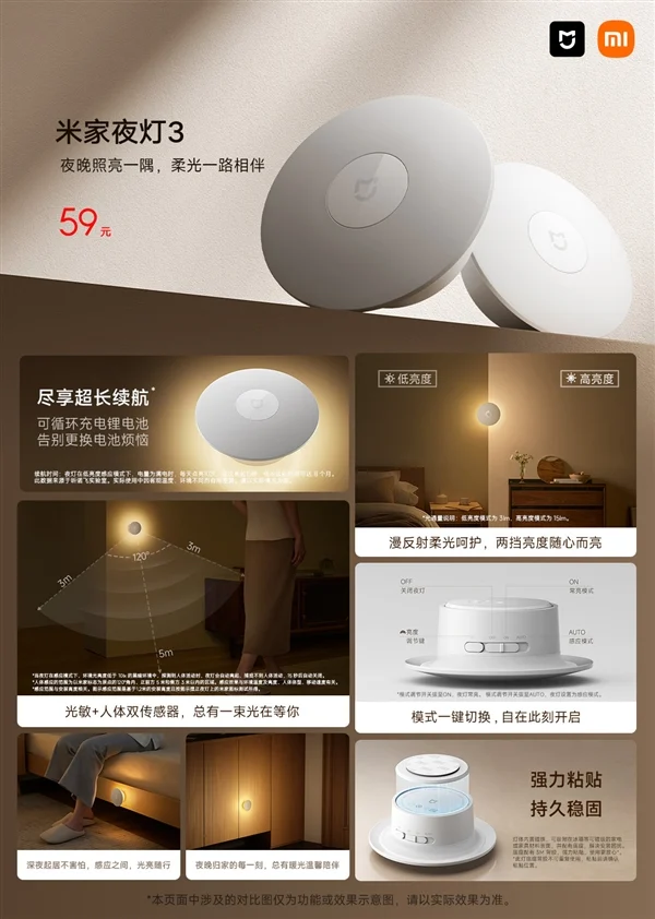 Xiaomi MIJIA Night Light 3 Duyuruldu