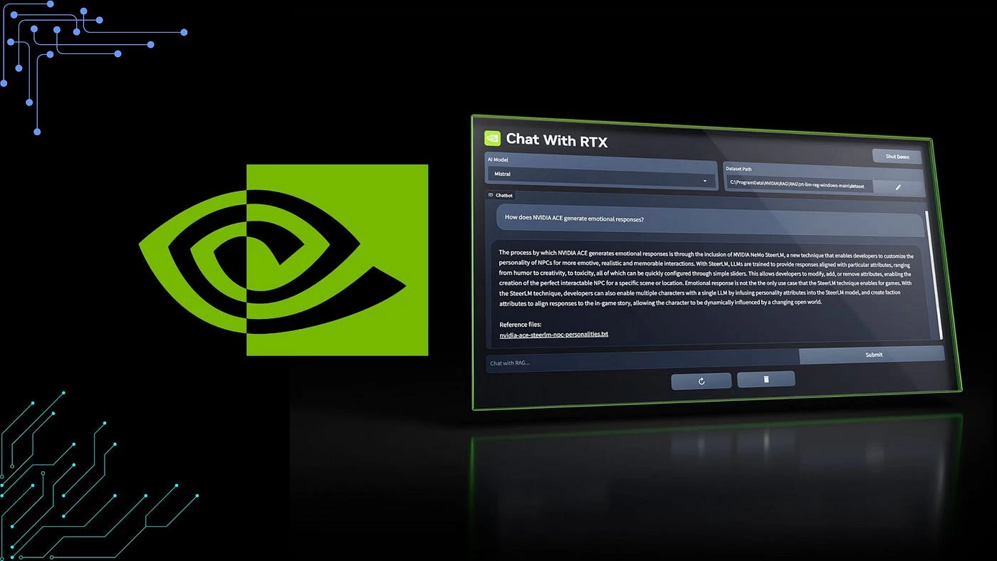 NVIDIA’nın Yapay Zeka Sohbet Botu ChatRTX Güçleniyor