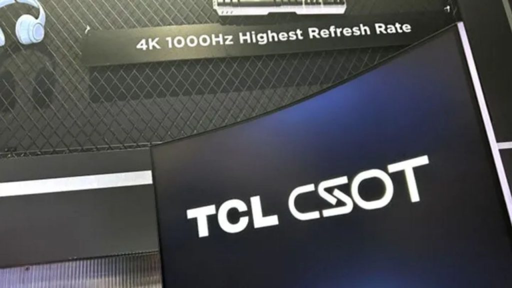 TCL CSOT Dünyanın İlk 4K 1000Hz Ekran Panelini Tanıttı