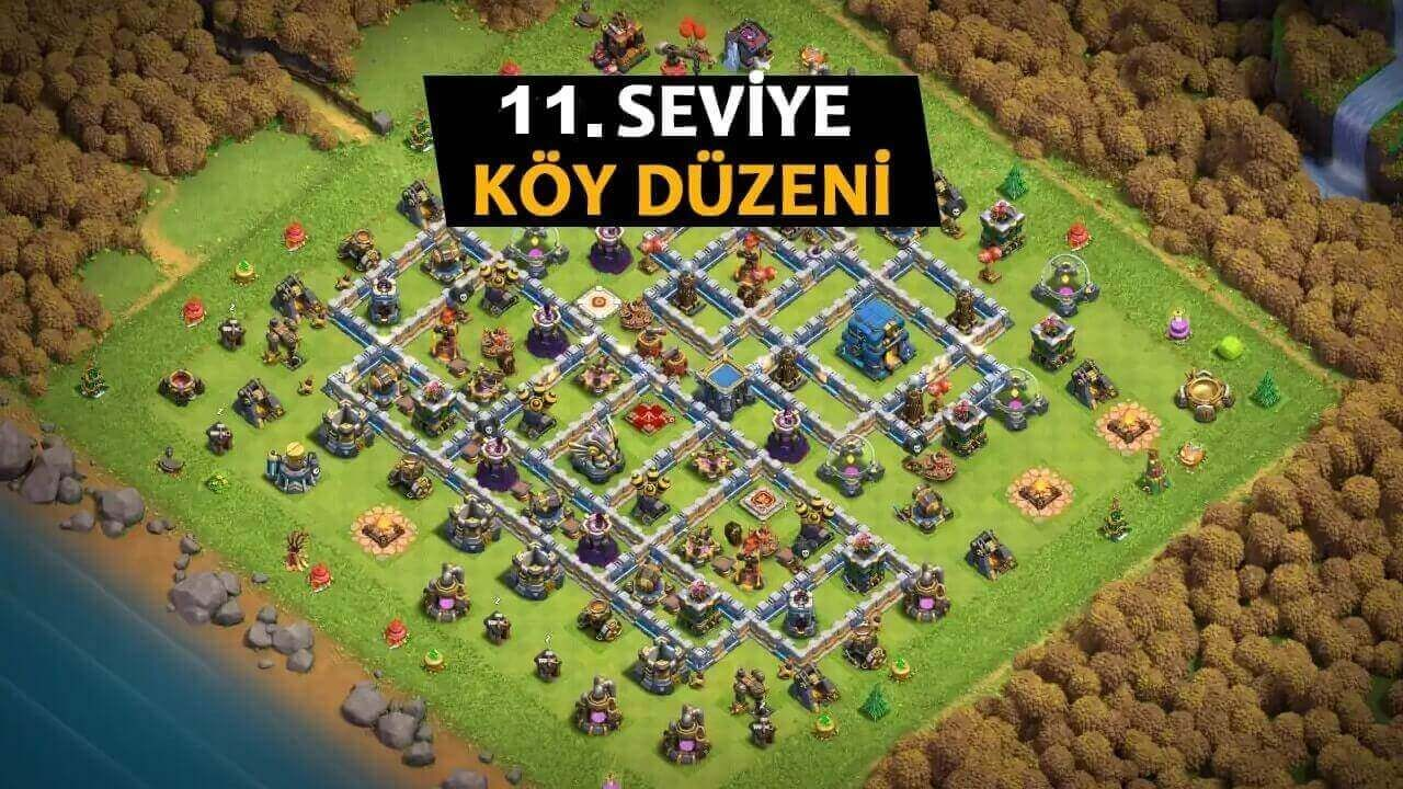 Clash Of Clans 11 Seviye Köy Düzeni En İyi Savunma