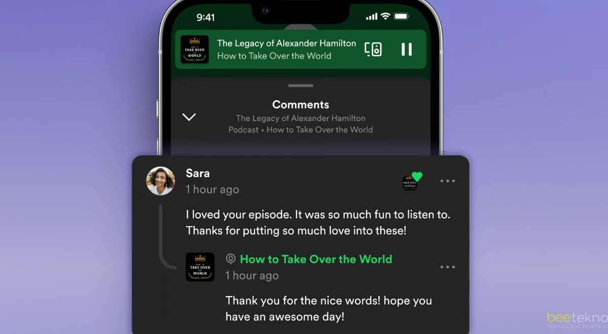 Spotify Podcast’lere Yorum Yapma Özelliği Getiriyor