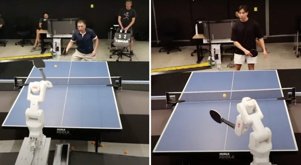 Google'ın Yapay Zeka Destekli Ping Pong Robotu İnsanlara Karşı Galip Geliyor