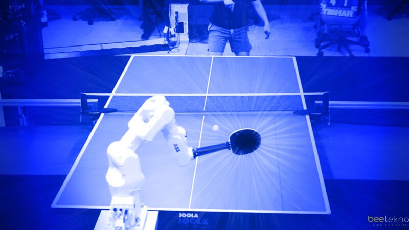 Google'ın Yapay Zeka Destekli Ping Pong Robotu İnsanlara Karşı Galip Geliyor