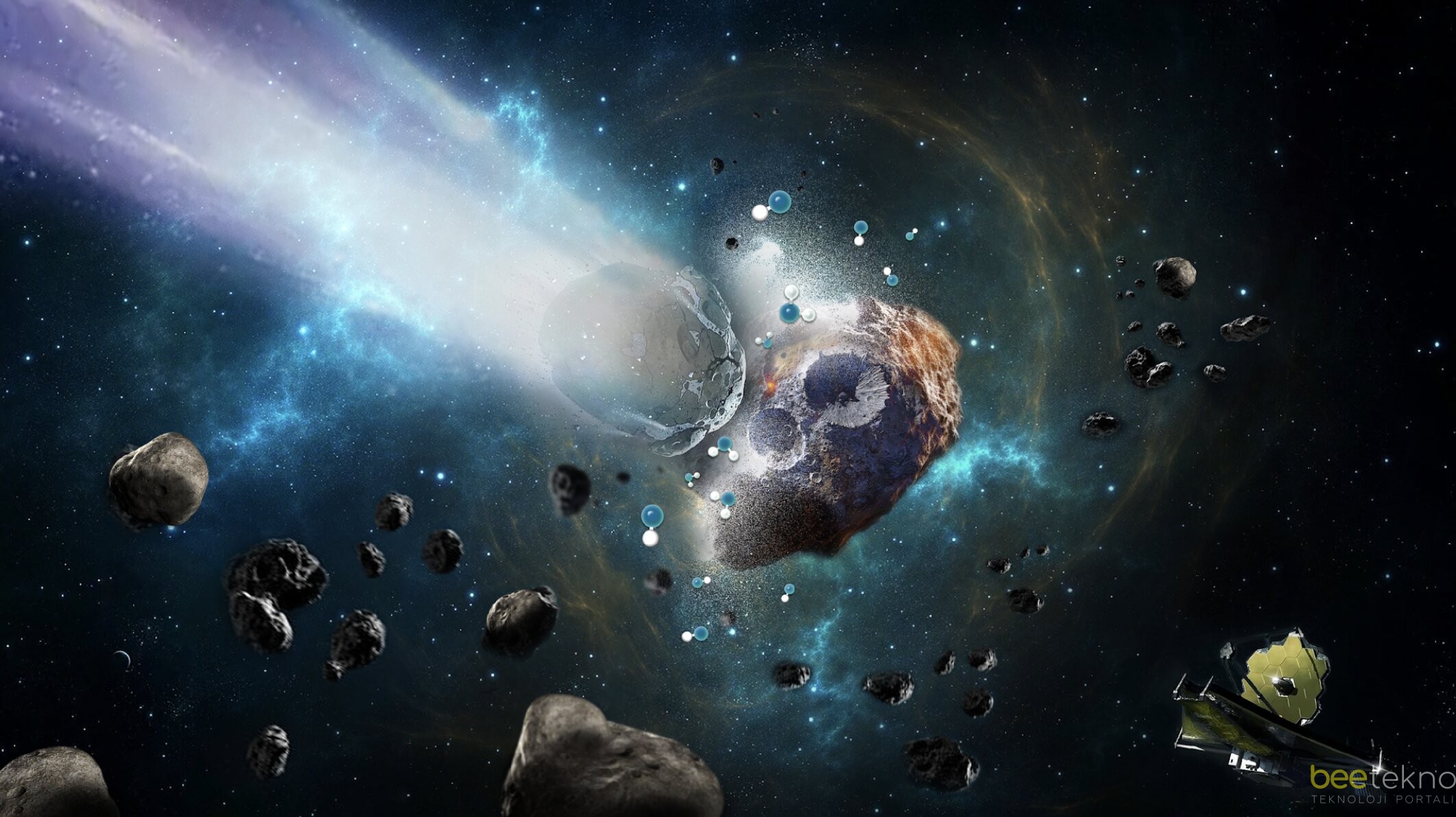 James Webb Teleskobu, Gizemli Asteroit Psyche'nin Yüzeyinde Pas İzleri Tespit Etti