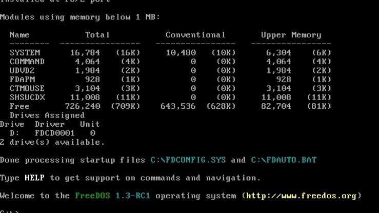 FreeDOS Nedir