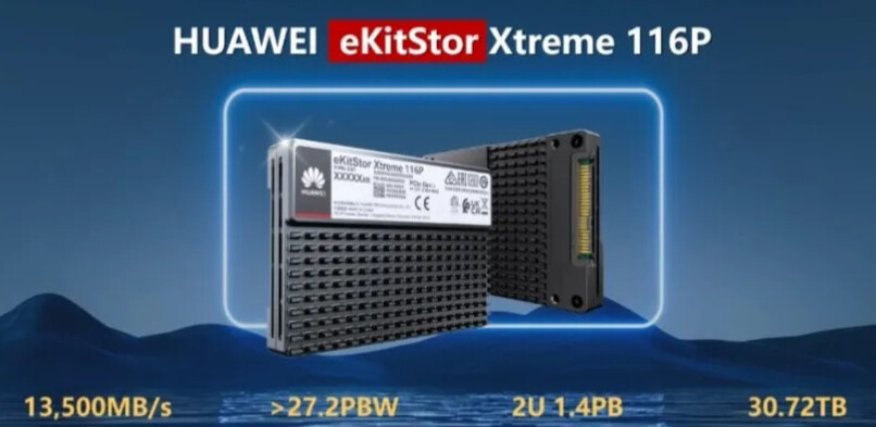 Huawei, 62 TB Kapasiteli İlk U.2 PCIe 5.0 QLC SSD’sini Tanıttı